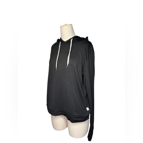 Vuori Halo Essential Hoodie Women's Large Gray Heather Pullover Stretch Cropped - Picture 2 of 6